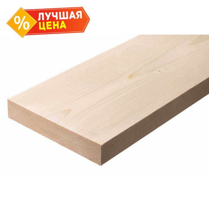 Доска сухая строганная 45х145х4000 сорт А